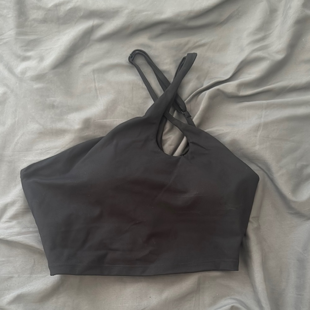 Black Halter Crop Top